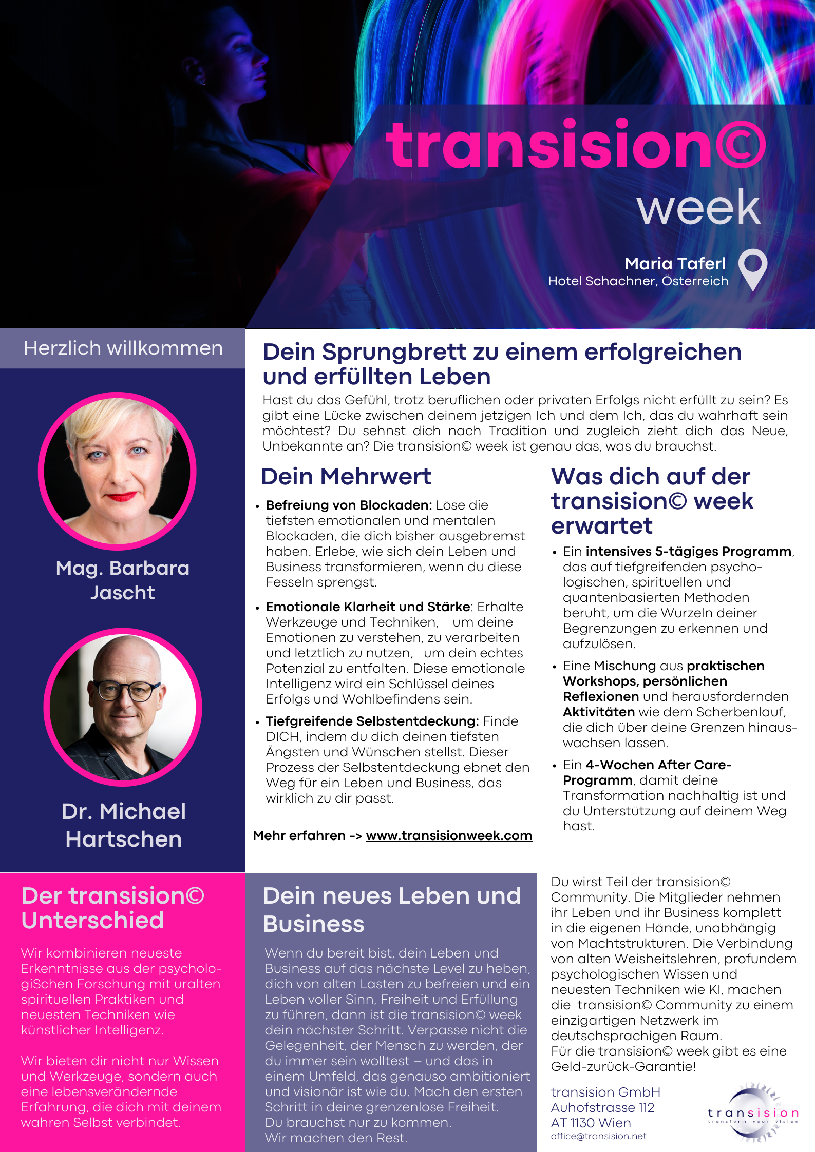 transision week flyer Erfolg Jascht Hartschen